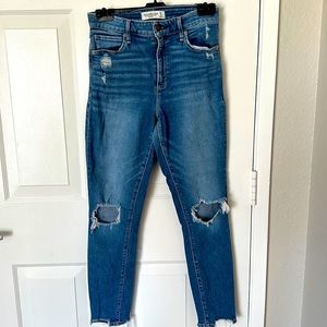 Abercrombie & Fitch the super skinny ankle high rise